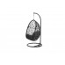 Panama swing chair egg rope zwart Ø8mm/ reflex grey